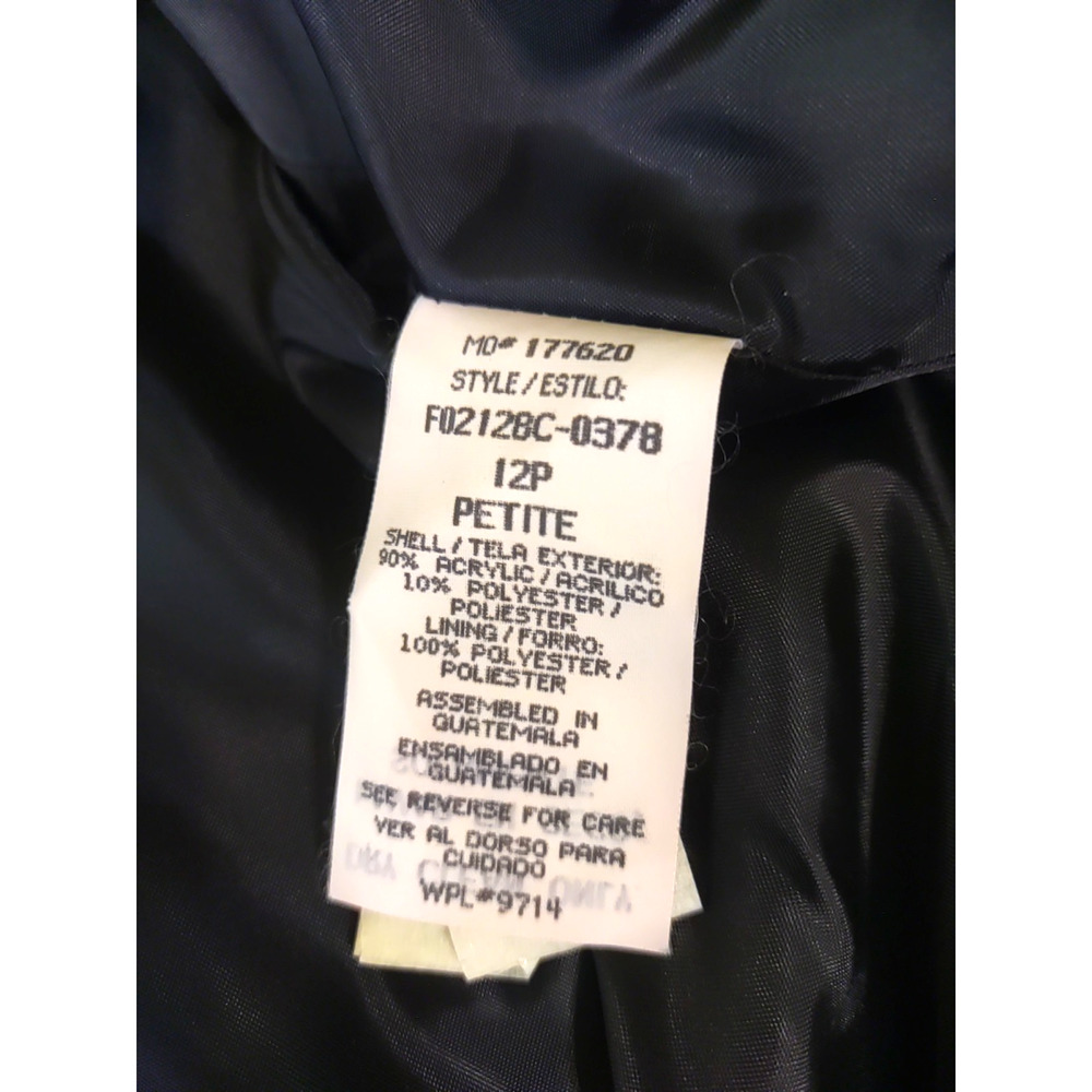 Sag Harbor Women's Jacket Size 12 Petite Vintage Fuzzy Career Business - Picture 5 of 10